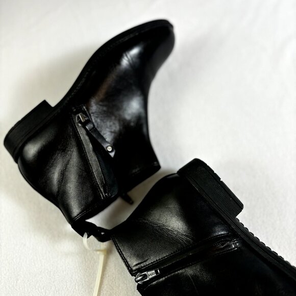 GEOX Ankle Boots 6US 36EU Womens Italian Patent‎ Leather Side Zip Bootie NWOT - Picture 8 of 16